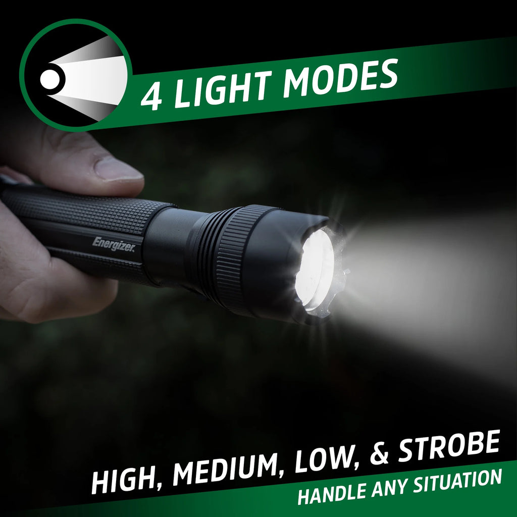 (2 Pack)  TAC-R 700 Rechargeable LED Flashlight, Bright 700 Lumens, Small Durable Tactical Design Torch, for Camping, EDC, Emergency, Running and Hunting, USB Charging Cable Included