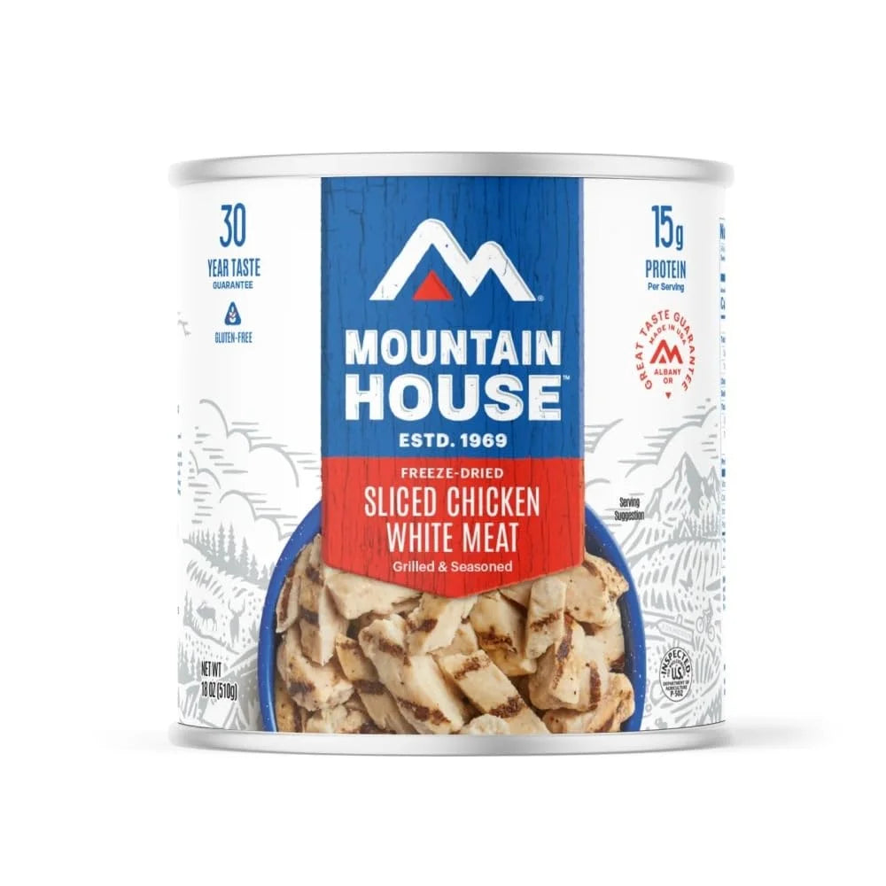 (Single Can) Newly Launched  Grilled Sliced Chicken #10 Can ✅ Freeze Dried Survival & Emergency Camping Food | 24 Servings Can ✅