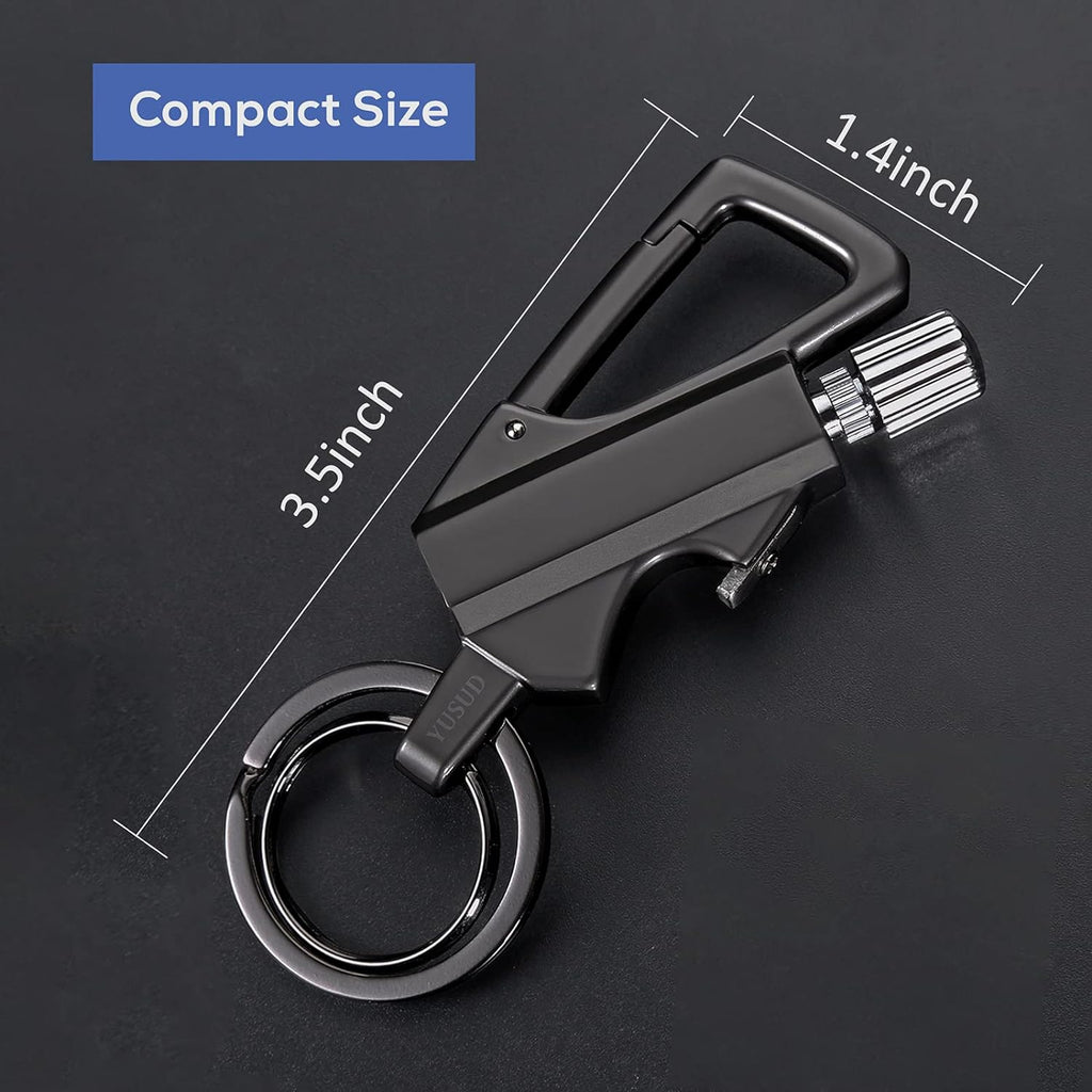 2 Pack Permanent Match Infinity Lighter with Multitool Keychain Bottle Opener