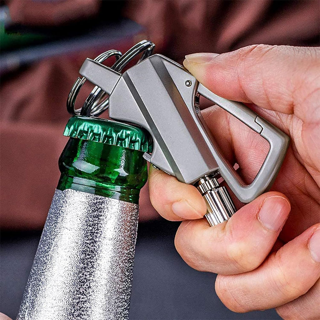 2 Pack Permanent Match Infinity Lighter with Multitool Keychain Bottle Opener