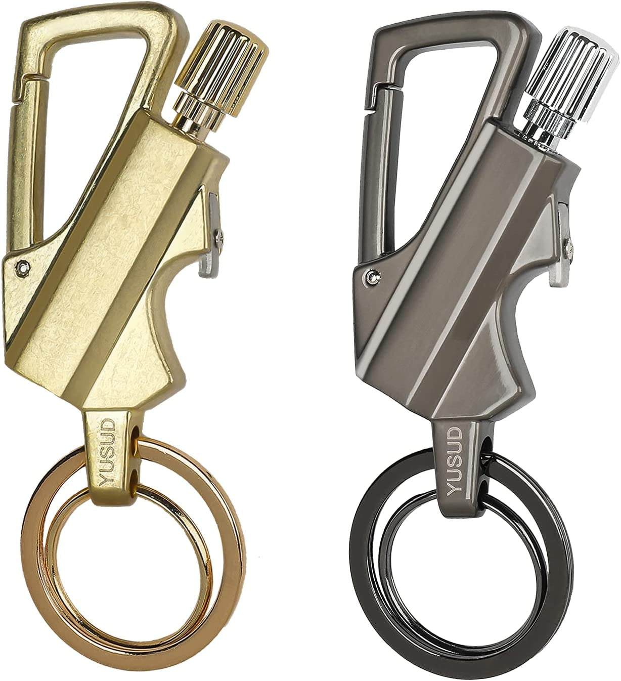 2 Pack Permanent Match Infinity Lighter with Multitool Keychain Bottle Opener