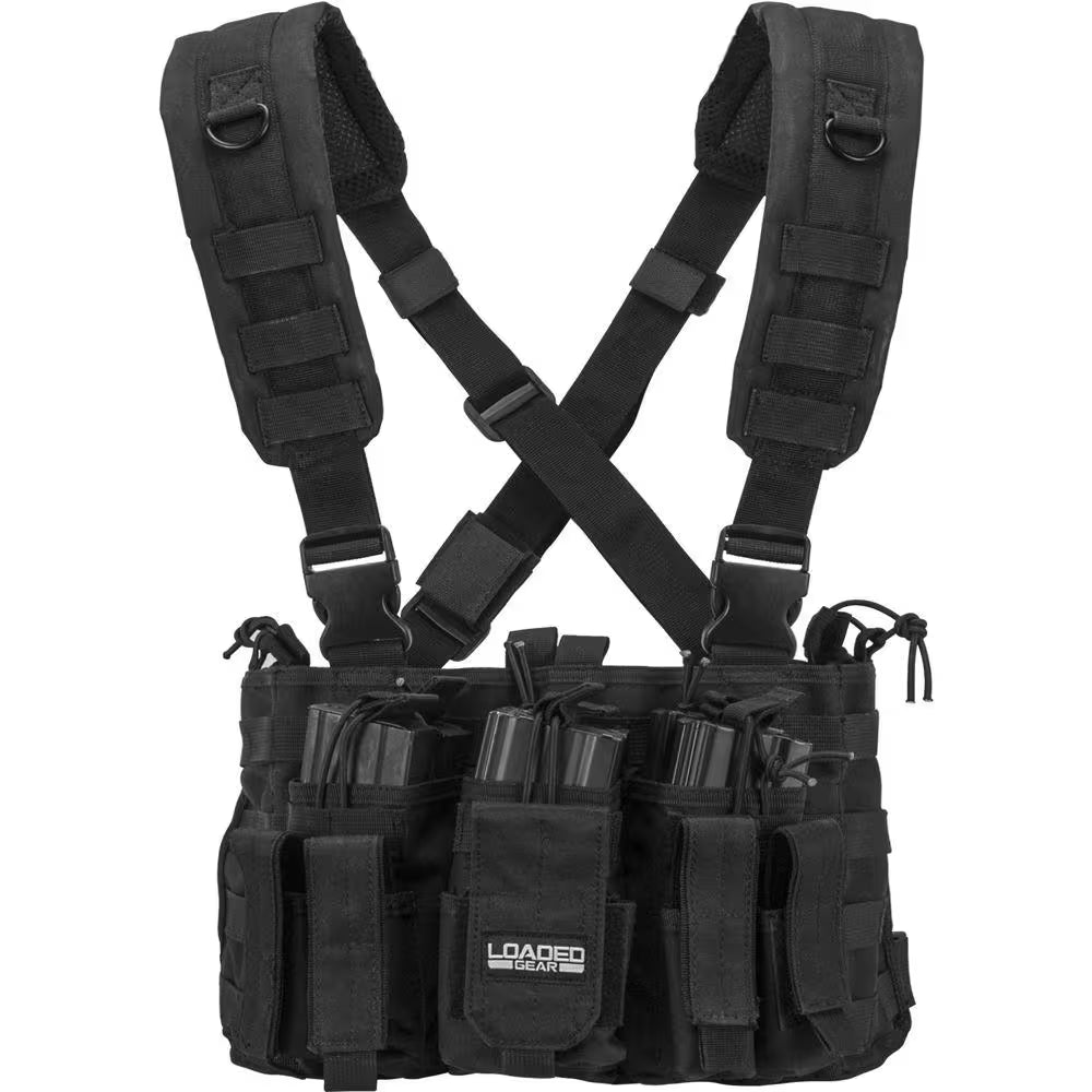 Loaded Gear 20.5 In. VX-400 Tactical Chest Rig, Black