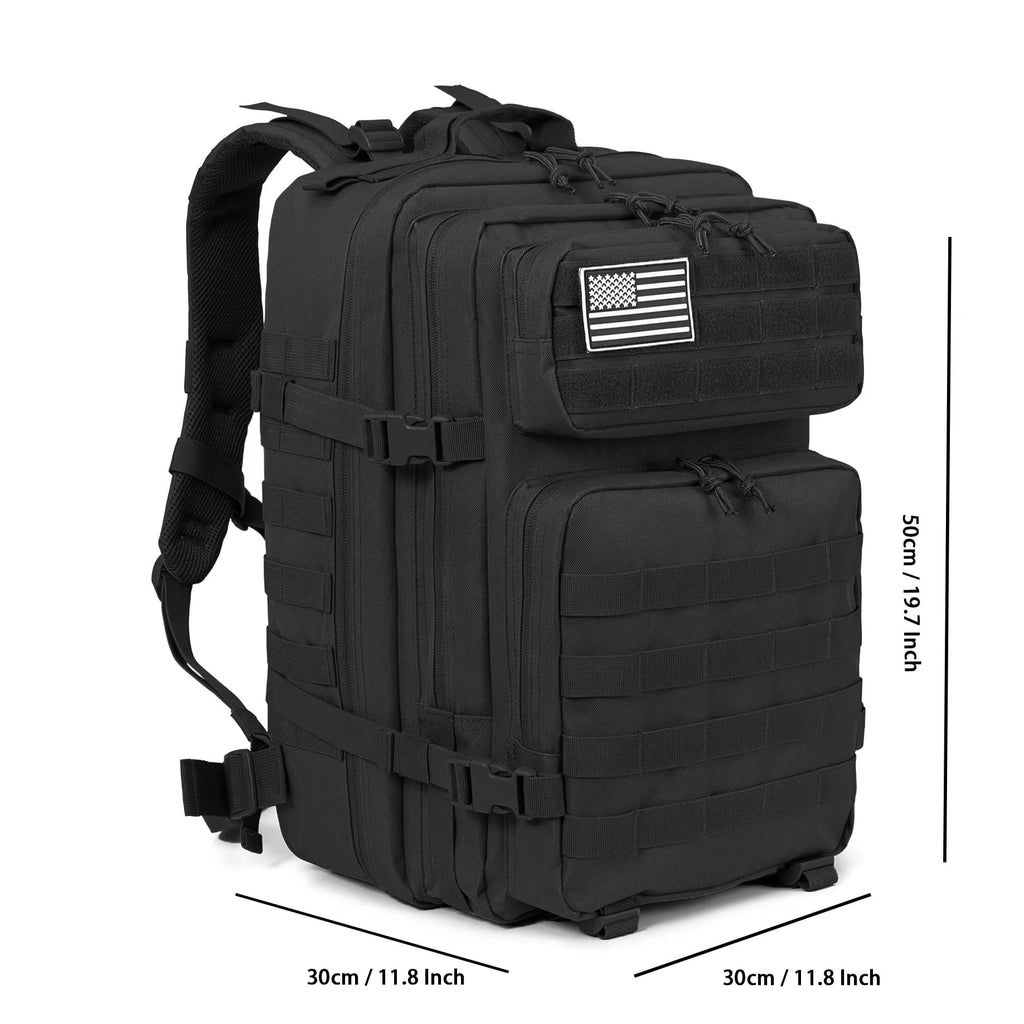 45L Tactical Backpack for Men, Heavy Duty Molle Assault Pack, 3 Day Bug Out Bag for Hiking, Trekking, Hunting, Survival & Gym
