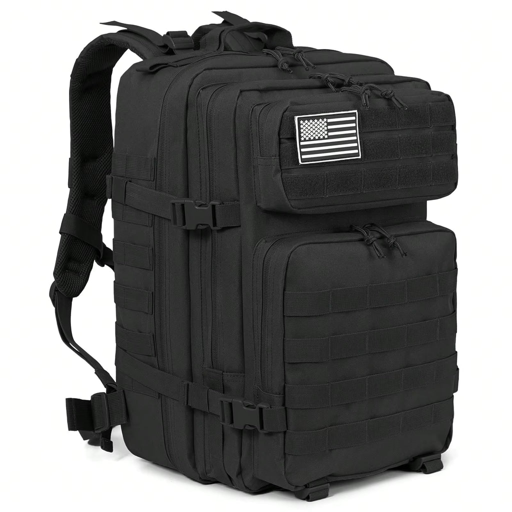 45L Tactical Backpack for Men, Heavy Duty Molle Assault Pack, 3 Day Bug Out Bag for Hiking, Trekking, Hunting, Survival & Gym