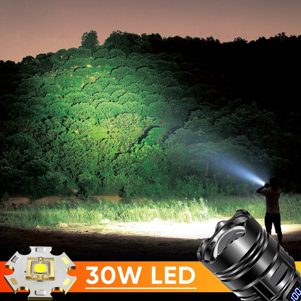1-50Pack 50000000LM Super Bright LED Tactical Flashlight Rechargeable Work Light
