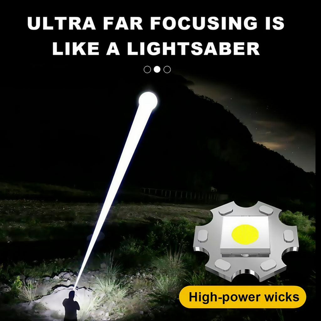 1-50Pack 50000000LM Super Bright LED Tactical Flashlight Rechargeable Work Light
